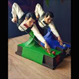Bilardo Oynayan Adam Biblo - Dekoratif Obje