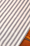 Gri Çizgili Keten Runner 40x150 Cm