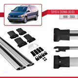 Toyota Sienna (XL10) 1998-2003 Arası ile Uyumlu FLY Model Ara Atkı Tavan Barı Gri 2 Adet