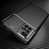 Smcase Xiaomi Redmi 10 2022 Kılıf Negro Karbon Silikon