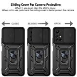 Smcase Xiaomi Redmi 10 2022 Kılıf Kamera Korumalı Yüzüklü Tank Pars Silikon