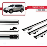 Chevrolet Captiva 2006-2010 Arası ile Uyumlu BASIC Model Ara Atkı Tavan Barı Gri 3 Adet