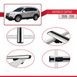 Chevrolet Captiva 2006-2010 Arası ile Uyumlu BASIC Model Ara Atkı Tavan Barı Gri 3 Adet