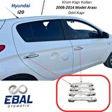 Hyundai i20 Krom Kapı Kolu 4 Kapı 2008-2014 ARASI Paslanmaz Çelik