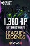 League Of Legends 1380 Rp Riot Points