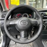 Toyota Corolla 2002-2008 Araca Özel Dikmeli Direksiyon Kılıfı