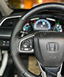 Honda Civic Fc5 Araca Özel Direksiyon Kılıfı (5D KRİSTAL KARBON SOFT NOKTA)