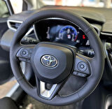 Toyota Corolla 2020-2024 Araca Özel Direksiyon Kılıfı (NAPA DERİ GRİ İP)