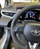 Toyota Corolla 2020-2024 Araca Özel Direksiyon Kılıfı (NAPA DERİ GRİ İP)