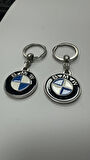 BMW Logolu Metal Otomobil Anahtarlığı 2 ADET