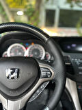 Honda Accord 2008 Araca Özel Dikmeli Direksiyon Kılıfı (KRİSTAL KARBON SOFT NOKTA)