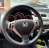 Honda Jazz Araca Özel Direksiyon Kılıfı (NOKTA DÜZ SİYAH İP)