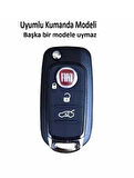 Fiat Egea Siyah Karbon Anahtar Kılıfı Modellere (3 TUŞLU)