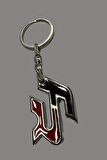 FR Kırmızı Siyah Logolu Metal Otomobil Anahtarlığı 1 ADET 1.KALİTE