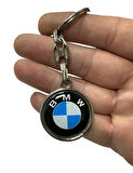 Bmw Yazılı Metal Damla Anahtarlık Çift Yönlü (1 ADET)