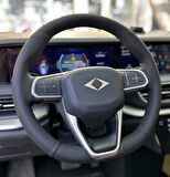 Togg Araca Özel Dikmeli Direksiyon Kılıfı NOKTA DÜZ SİYAH DİKİŞLİ