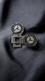 mercedes Logolu Ikaz Ses Susturucu Metal Toka 2 Adet