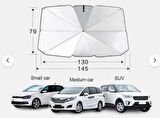 Araba Güneş Gölge Koruyucu Şemsiye Oto Ön Cam GÜNEŞLIK 1. KALİTE (145CM*79CM) 