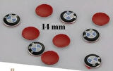 Bmw Logolu Anahtar Amblemi Logo 2 Adet 1.4 cm Damla Etiket