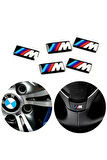 Bmw M Logo Jant Direksiyon Sticker (10 Adet)