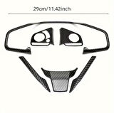 Honda Civic FC5 FK7 Karbon Fiber Direksiyon Düğmesi Kaplama 2016-2020 6 PARÇA