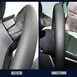 Golf 7 Jetta Passat Tiguan Polo NOKTA ALCANTRA Araca Özel Direksiyon Kılıfı AÇIKLAMIMIZI OKUYUNUZ!