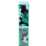 Gpack Spovan Watch 4 Pro Kordon Cırtcırt Asker Desenli Kumaş Ayarlanabilir 