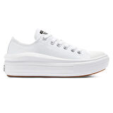 Chuck Taylor All Star Move Canvas Platform Kadın Beyaz Sneaker Ayakkabı 570257C