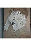 2'Lİ BEBEK ÇOCUK 2 İPLİK PANDA DESENLİ TAKIM