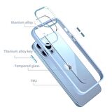 Smcase iPhone 12 Pro Kılıf Renkli Bumper Hybrid Krom Silikon