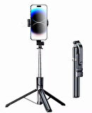 2in1 Çok Amaçlı Bluetooth Kumandalı 170cm Tripod + Selfie Çubuğu R1