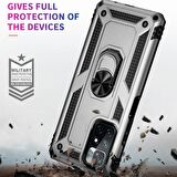 Smcase Xiaomi Redmi Note 11 5G Kılıf Vega Yüzüklü Tank Silikon