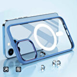 Gpack Apple iPhone 13 Pro Kılıf Wireless Şarj Özellikli Buttom Magsafe Silikon Kapak