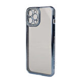 Gpack Apple iPhone 13 Pro Max Kılıf Kamera Korumalı Taşlı Mina Silikon