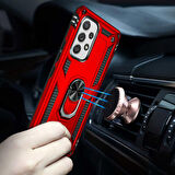 Gpack Samsung Galaxy A53 5G Kılıf Vega Sert Silikon Tank Standlı Yüzüklü MıknatıslıNano