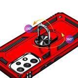 Gpack Samsung Galaxy A53 5G Kılıf Vega Sert Silikon Tank Standlı Yüzüklü MıknatıslıNano