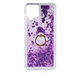 Smcase Samsung Galaxy M22 Kılıf Milce Yüzüklü Sulu Silikon