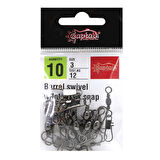 Captain 5021 Kilitli Klips 10'lu Paket Black Nikel 7