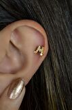 M Harfi Piercing Helix Kıkırdak Lob Tragus
