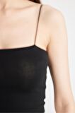DeFacto İnce Askılı Crop Pamuklu Siyah İç Atlet-Fall in Love Y2249AZ24AUBK81