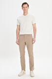 Slim Fit Dar Kesim 5 Cep Armürlü Esnek Pantolon