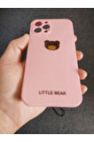 İPhone 13 Pro Max Uyumlu Little Bear Tasarım Telefon Boyun Askılı Set