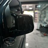 Citroen Nemo 2008-2022 Uyumlu Batman Yarasa Ayna Kapağı Piano Black ABS Plastik