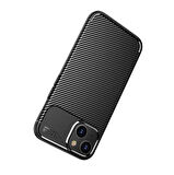 Gpack Apple iPhone 14 Kılıf Negro Karbon Kamera Korumalı Silikon Lüx
