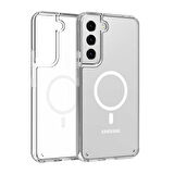 Smcase Samsung Galaxy S22 Plus 5g Kılıf Manyetik Wiriless Destekli Hybrid Kapak Silikon