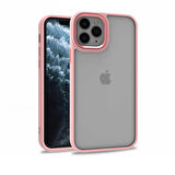 Smcase iPhone 11 Pro Max Kılıf Renkli Bumper Hybrid Flora Silikon