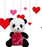 14 Şubat  Özel "Seni Seviyorum" Keseli Sevimli Panda-40 cm