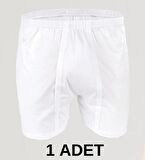 1 Adet Erkek % 100 Pamuk Arjantin Penye Boxer Beyaz (65 Kilo-115 Kilo)