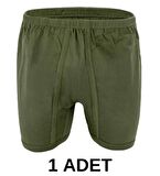 1 Adet Erkek % 100 Pamuk Arjantin Penye Boxer Asker Yeşili (65 Kilo-115 Kilo)