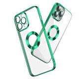 Gpack Apple iPhone 12 Pro Max Kılıf Logo Gösteren Kamera Korumalı Silikon